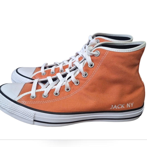 Converse All Star Chuck Taylor Cushioning Jack NY High Top Orange Size 9.5 - Picture 7 of 7